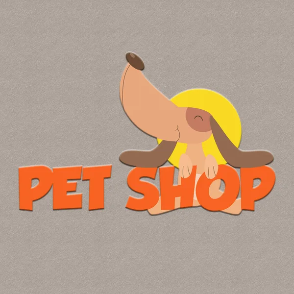 Cute Logo Your Pet Shop — Stock Vector
