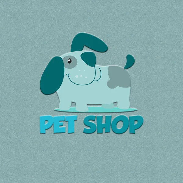 Logotipo Bonito Para Sua Loja Animais — Vetor de Stock