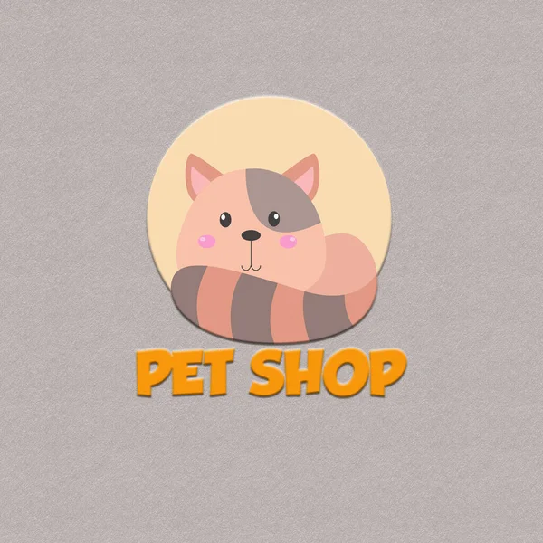 Χαριτωμένο Λογότυπο Για Κατάστημα Κατοικίδιων Ζώων Σας — Διανυσματικό Αρχείο