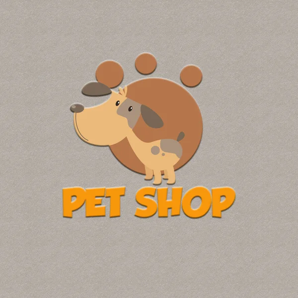 Niedliches Logo Für Ihre Zoohandlung — Stockvektor