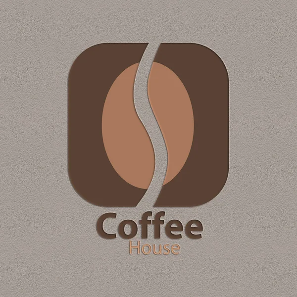 Elegante Logo Tua Caffetteria — Vettoriale Stock