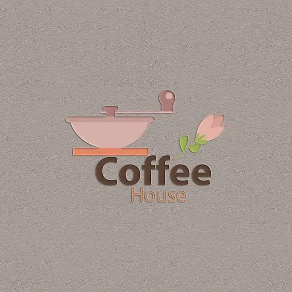 Elegant Logo Voor Koffieshop — Stockvector