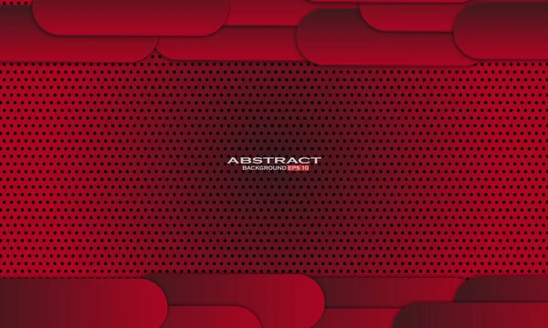 Formes Rouges Réalistes Fond Abstrait Géométrique — Image vectorielle