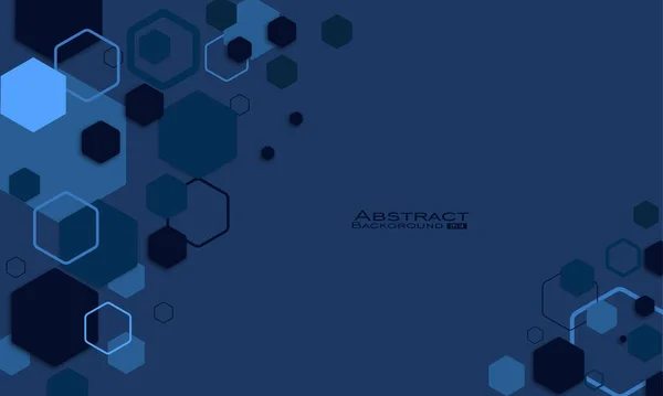 Realistische Geometrische Vormen Abstracte Achtergrond Blauw Thema — Stockvector