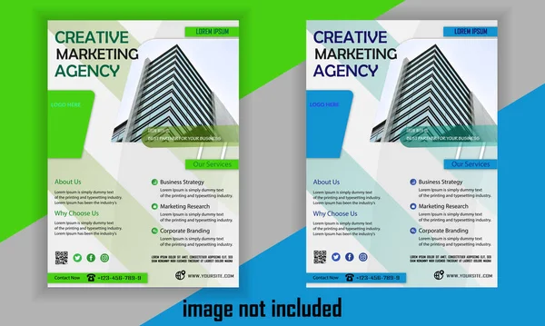 Kreative Flyer Vorlage Für Marketing Agenturen Stockvektor