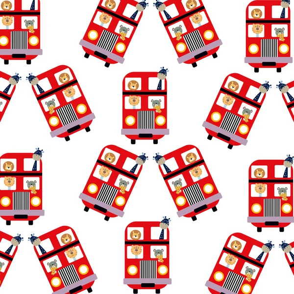 stock vector Seamless pattern with trains perfect for wrapping paper