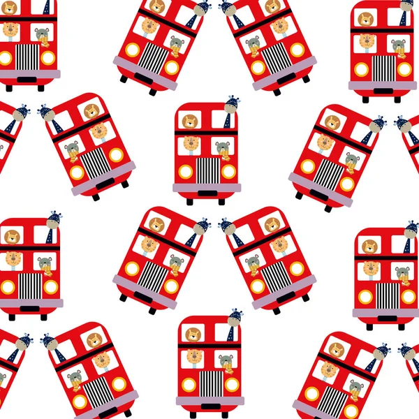 Stock vector Seamless pattern with trains perfect for wrapping paper