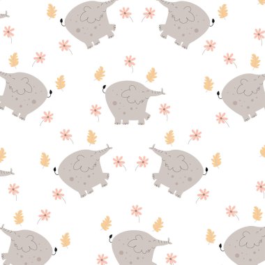 Duvar kağıdı için uygun şirin hayvan çizgi filmi deseni