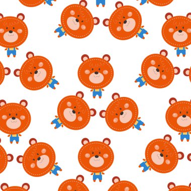 Duvar kağıdı için uygun şirin hayvan çizgi filmi deseni