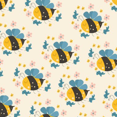 Kusursuz desenli, sevimli hayvan çizgi filmleriyle ambalaj kağıdı ve dekorasyon için mükemmel.