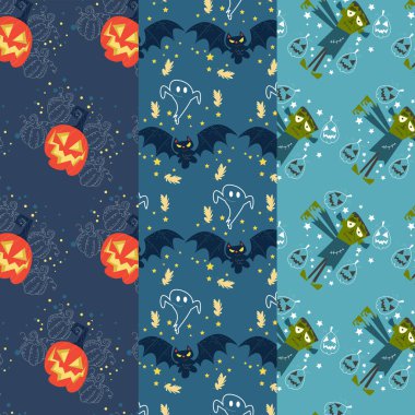 Duvar kağıdı için uygun Cadılar Bayramı desenleri koleksiyonu
