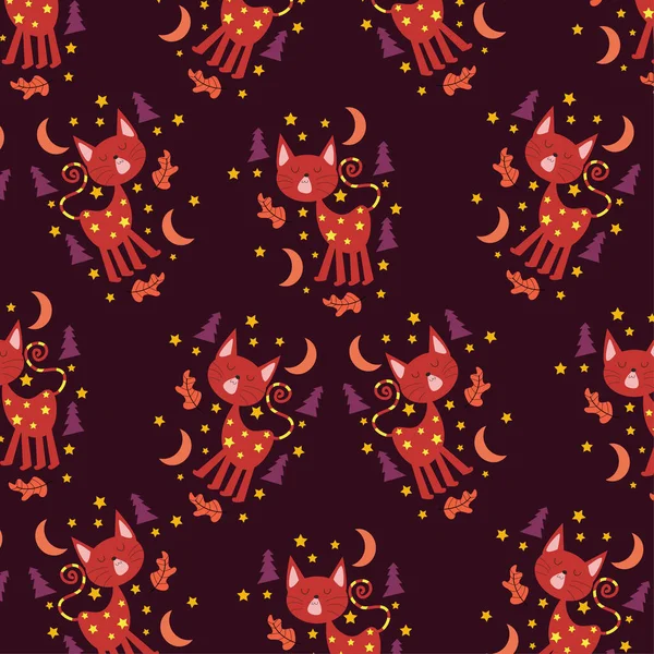 Tekstil Tasarımı Ambalaj Kağıdı Için Uygun Mutlu Cadılar Bayramı Desenleri — Stok Vektör