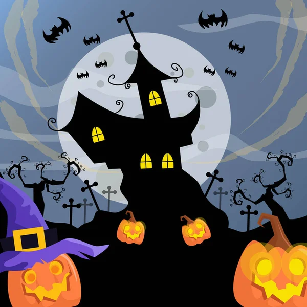 Tło Halloween Nadaje Się Tła — Wektor stockowy