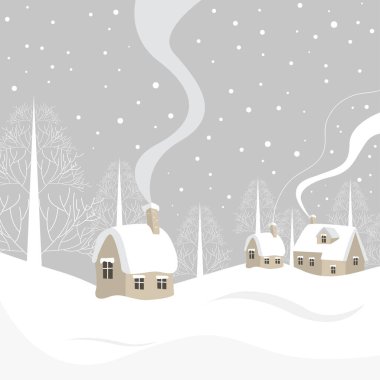 Kış düğünü ve mutlu noel kartı için modern soyut kış geçmişi