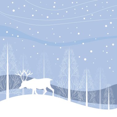 Kış düğünü ve mutlu noel kartı için modern soyut kış geçmişi