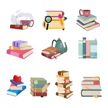 Çizgi Roman Vektörü Resimleri Koleksiyonu. Modern vektör illüstrasyonu beyaz arkaplanda izole edilebilir