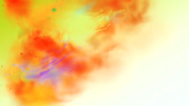 水彩画水彩画背景与彩虹画笔运动视频背景 — 图库视频影像