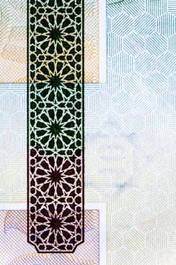 Bonistik.Ömer Muhtar, Libya 'dan Portre 10 Dinar 2011 Banknotları. Tasarım amaçlı banknot..