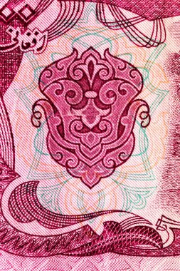 Eski kağıt banknotların eski unsurları. Bonistik.100 Afgan banknotu 1939. Afganistan, Afganistan 'ın ulusal para birimidir. Tasarım amaçlı bir banknot..