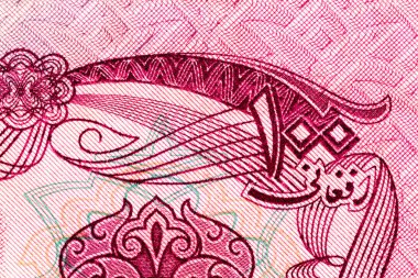 Eski kağıt banknotların eski unsurları. Bonistik.100 Afgan banknotu 1939. Afganistan, Afganistan 'ın ulusal para birimidir. Tasarım amaçlı bir banknot..