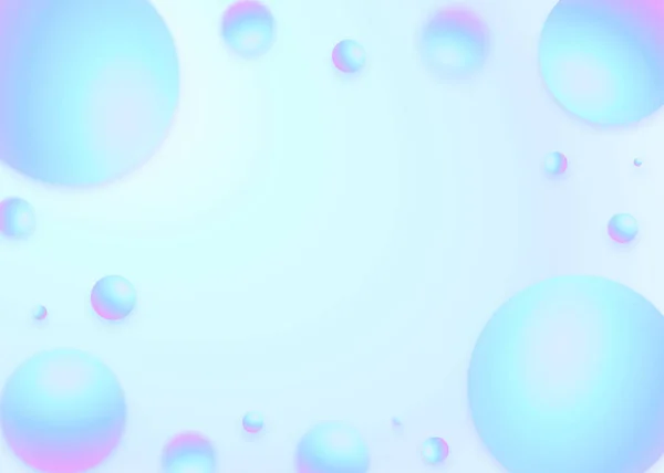 Cielo Azul Púrpura Esfera Pastal Fondo — Vector de stock