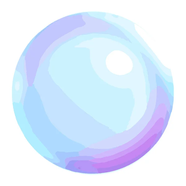 Jabón Azul Burbuja Vector Dibujos Animados — Vector de stock
