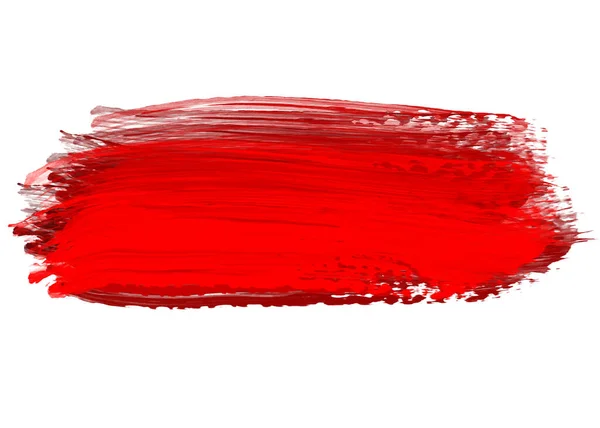 Roter Pinselstrich — Stockvektor