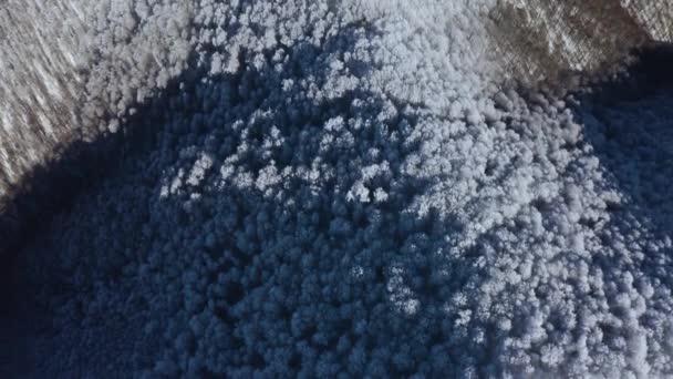 Υγρασία Από Ένα Σύννεφο Μετά Από Έντονο Παγετό Κατά Την — Αρχείο Βίντεο