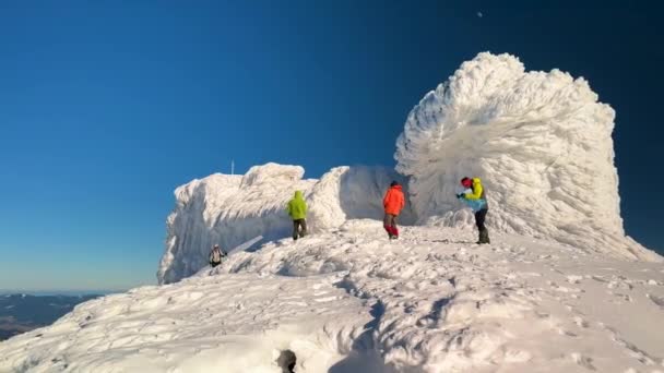 Carpates Ukraine Haute Altitude Ancien Observatoire Sur Mont Pip Ivan — Video