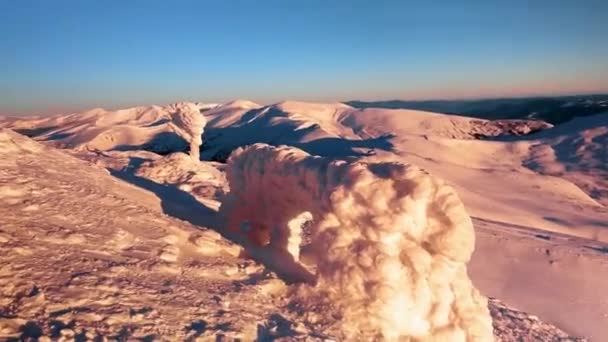 Carpates Ukraine Observatoire Antique Haute Altitude Sur Mont Pip Ivan — Video