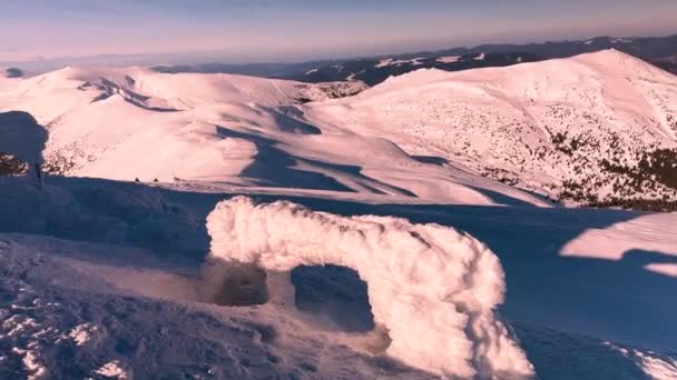 Karpaten Oekraïne Hoge Hoogte Oude Sterrenwacht Berg Pip Ivan Zwarte — Stockvideo