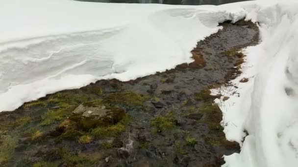 Inverno Nelle Alpi Tatra Carpazi Molta Neve Bellissimi Canali Primavera — Video Stock