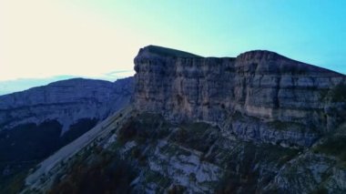 Porte d 'Urle ve Vercors' taki dağ manzarası Bölgesel Doğal Park, Isere, Rhone-Alpes, Alpler, Fransa