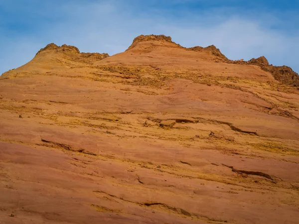 Abstraktní Rustrel Kaňon Okrové Útesy Krajiny Provencal Colorado Roussillonu Jižní — Stock fotografie