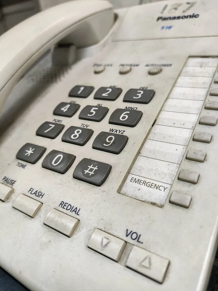 Fermeture Numéro Téléphone Vintage Dans Bureau — Photo