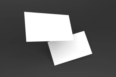 Modern kartvizit şablonu. -tanıtım tasarımı, kurumsal kimlik, reklam, kişisel, kırtasiye, grafik tasarımcıları sunumları. 3d Hazırlama