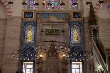 Süleyman Camii 'nden görüntü. İstanbul, Türkiye, popüler seyahat beldesi