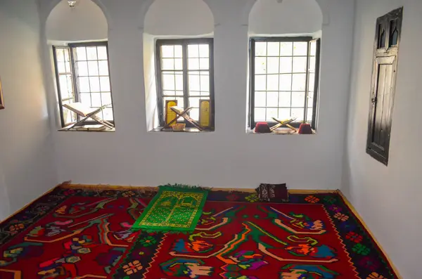 stock image Serene interior of a traditional prayer room