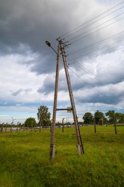 Polonya 'daki Auschwitz-Birkenau Nazi toplama kampı müzesi. Auschwitz Oswiecim II. Dünya Savaşı ve Yahudi Soykırımı sırasında işgal altındaki Polonya 'daki Yahudi hapishanesi