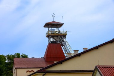 Poland, Wieliczka August 6, 2024. Monument to the ancient miners of the local salt mine and residents of the city clipart