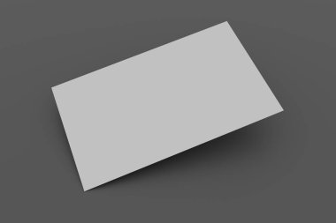 Yumuşak gölgeli boş bir kartvizit.