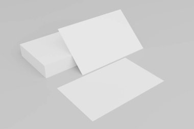 Yumuşak gölgeli boş bir kartvizit.