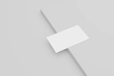Yumuşak gölgeli boş bir kartvizit.