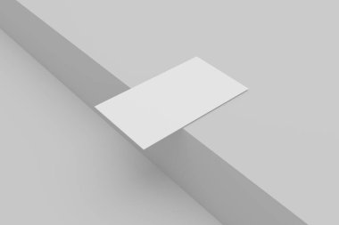 Yumuşak gölgeli boş bir kartvizit.