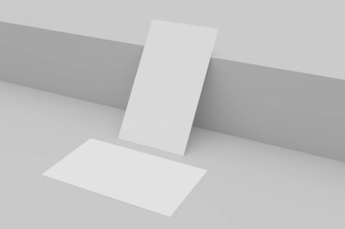 Yumuşak gölgeli boş bir kartvizit.