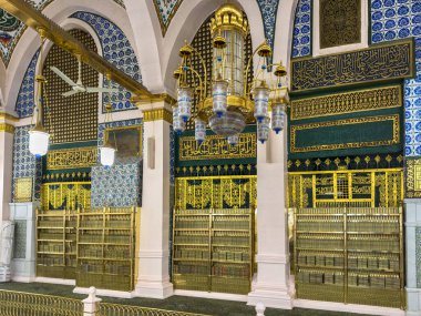 Kehanetler Camii 'ndeki Rawdah Ash-Şerifah Kutsal İslam Alanı