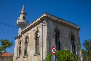 Eyüp Sultan 'daki Kaptanpaşa Camii Minare ve Taş Cephesi