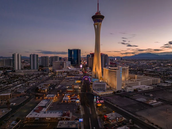 Panoramisch Uitzicht Las Vegas Strip Stretch Van South Las Vegas — Stockfoto
