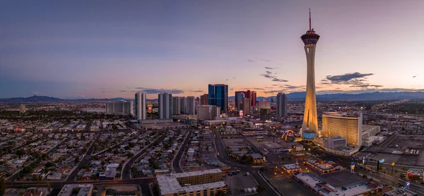 Panoramic Aerial View Las Vegas Strip Stretch South Las Vegas — Stock Photo, Image