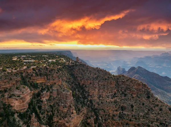 Повітряна Панорама Національного Парку Гранд Каньйон Північна Рима Каліберія Сша — стокове фото